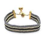 WP07 - PerlenArmband oder Armreif - präsent - Größe L