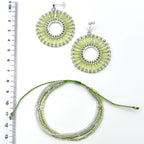 WP08 - PerlenSet edel - 2teilig - GlanzRad mit 3-fach Armband