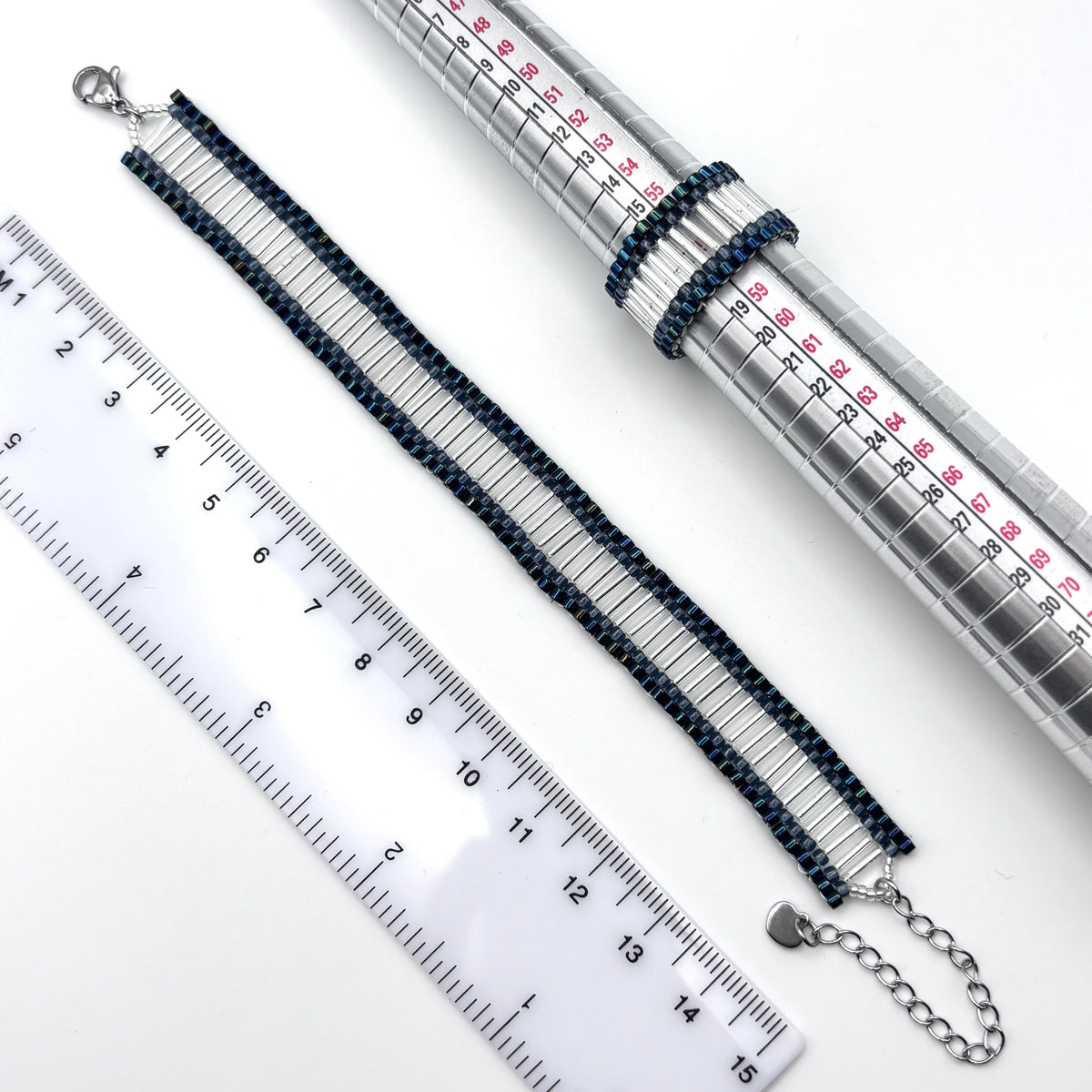 WP16 - PerlenSet edel - 3teilig - GlanzRad mit stylischem Armband und passendem Ring