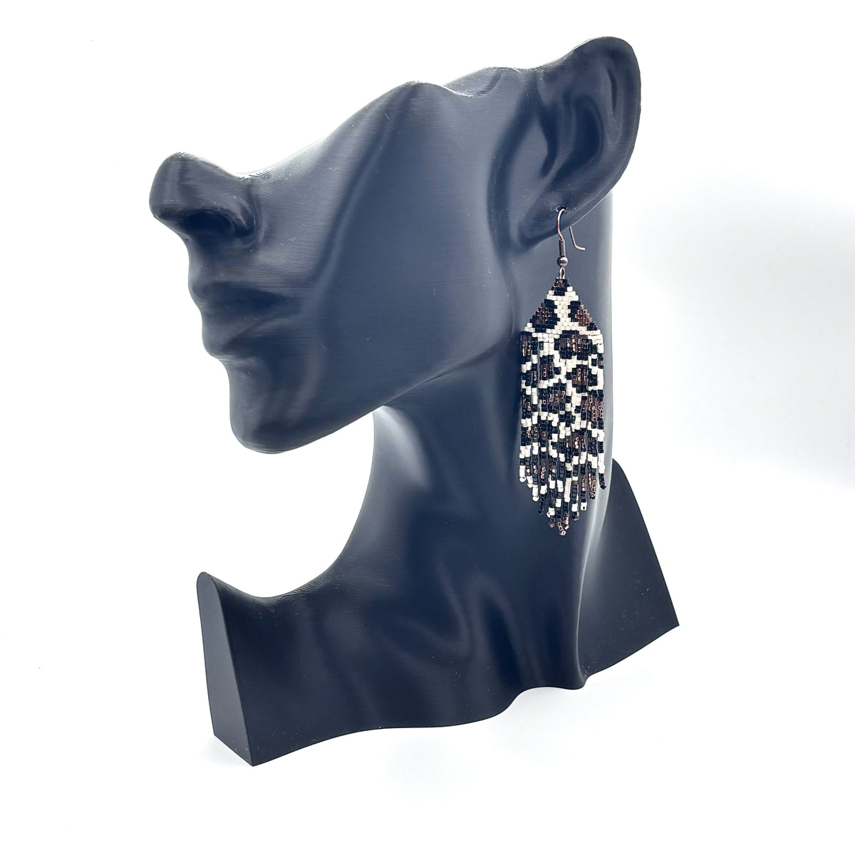 PS20 - Edle AnimalPrintFransen mit OhrHaken