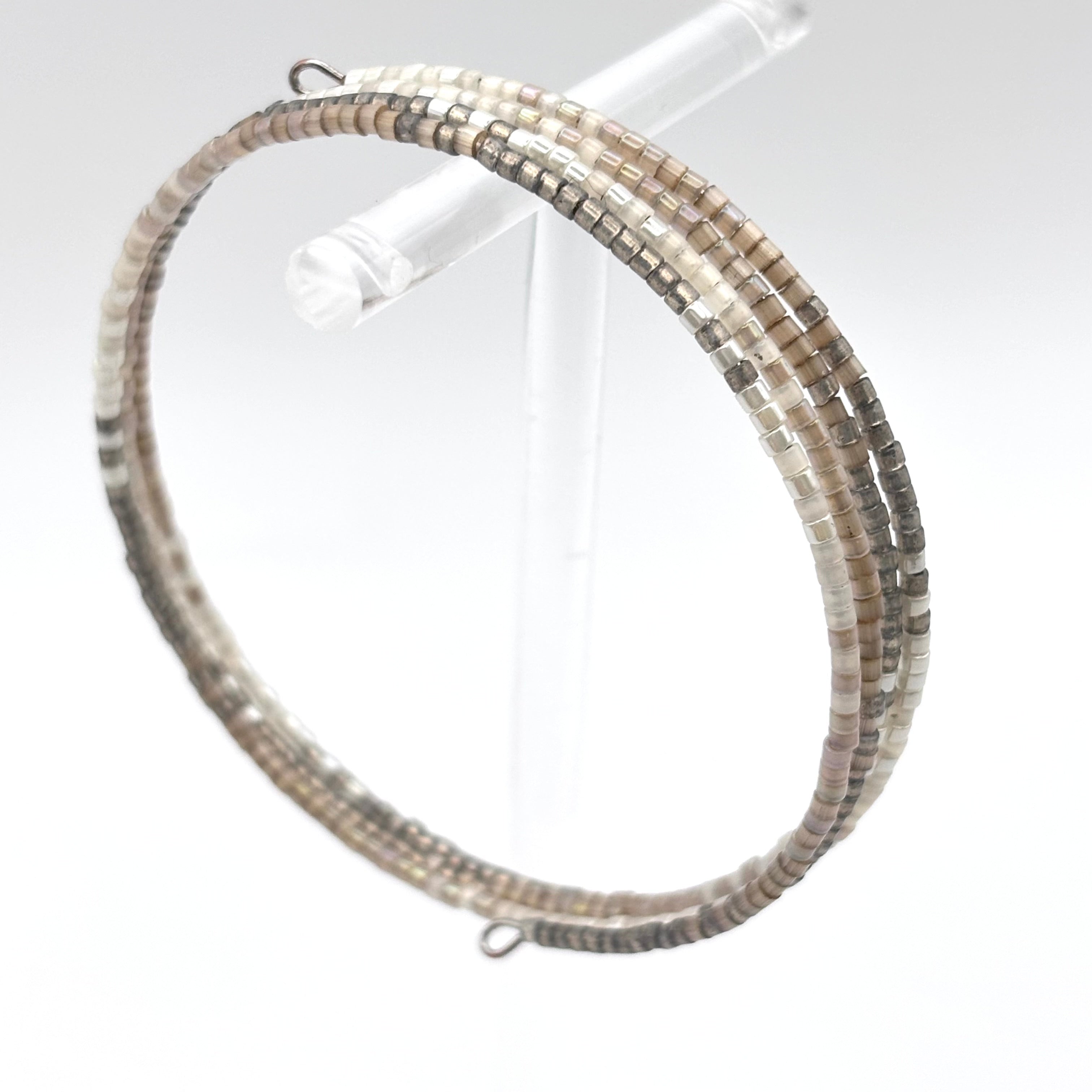 WP06 - PerlenArmband oder Armreif - edel - Größe M