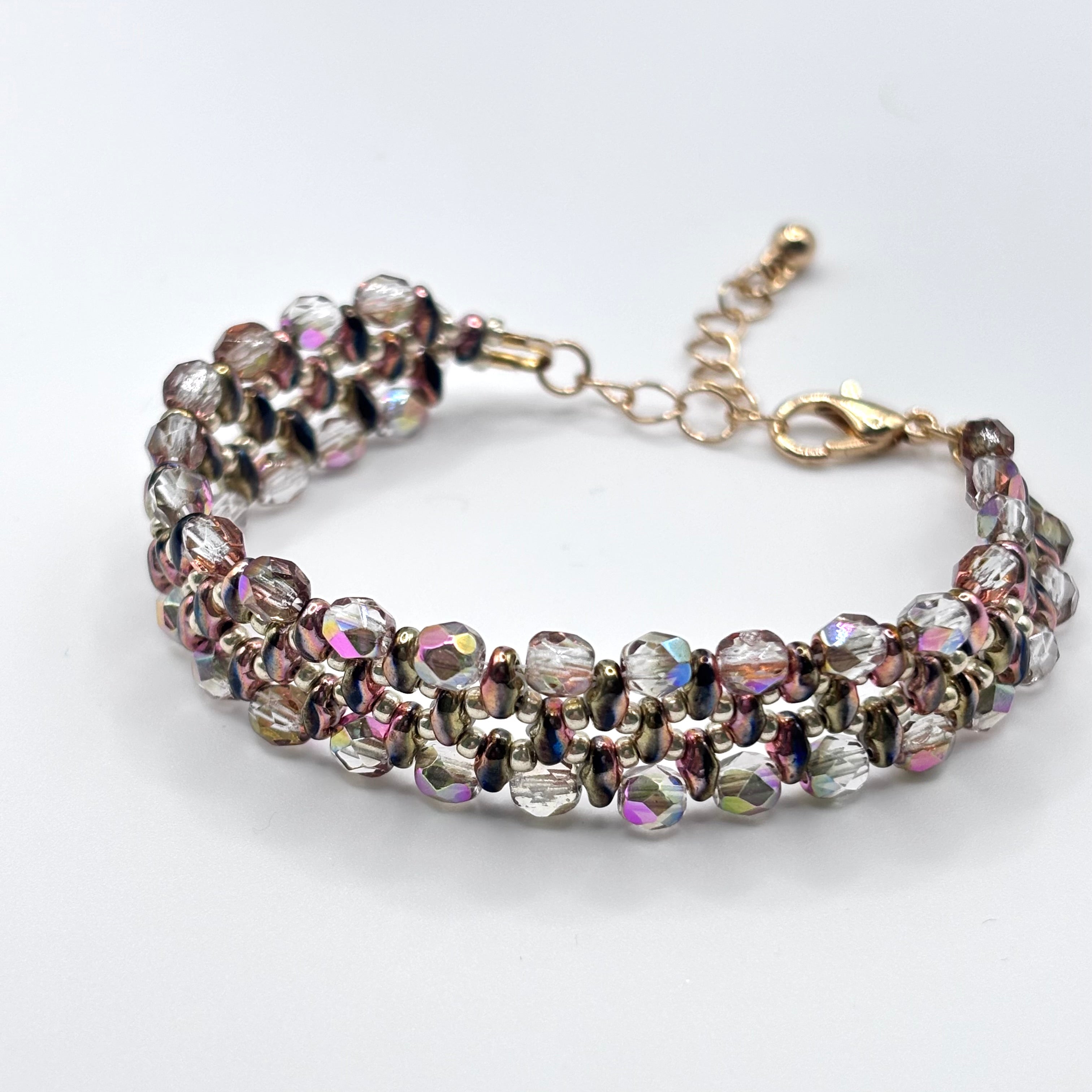 WP07 - PerlenArmband oder Armreif - präsent - Größe L