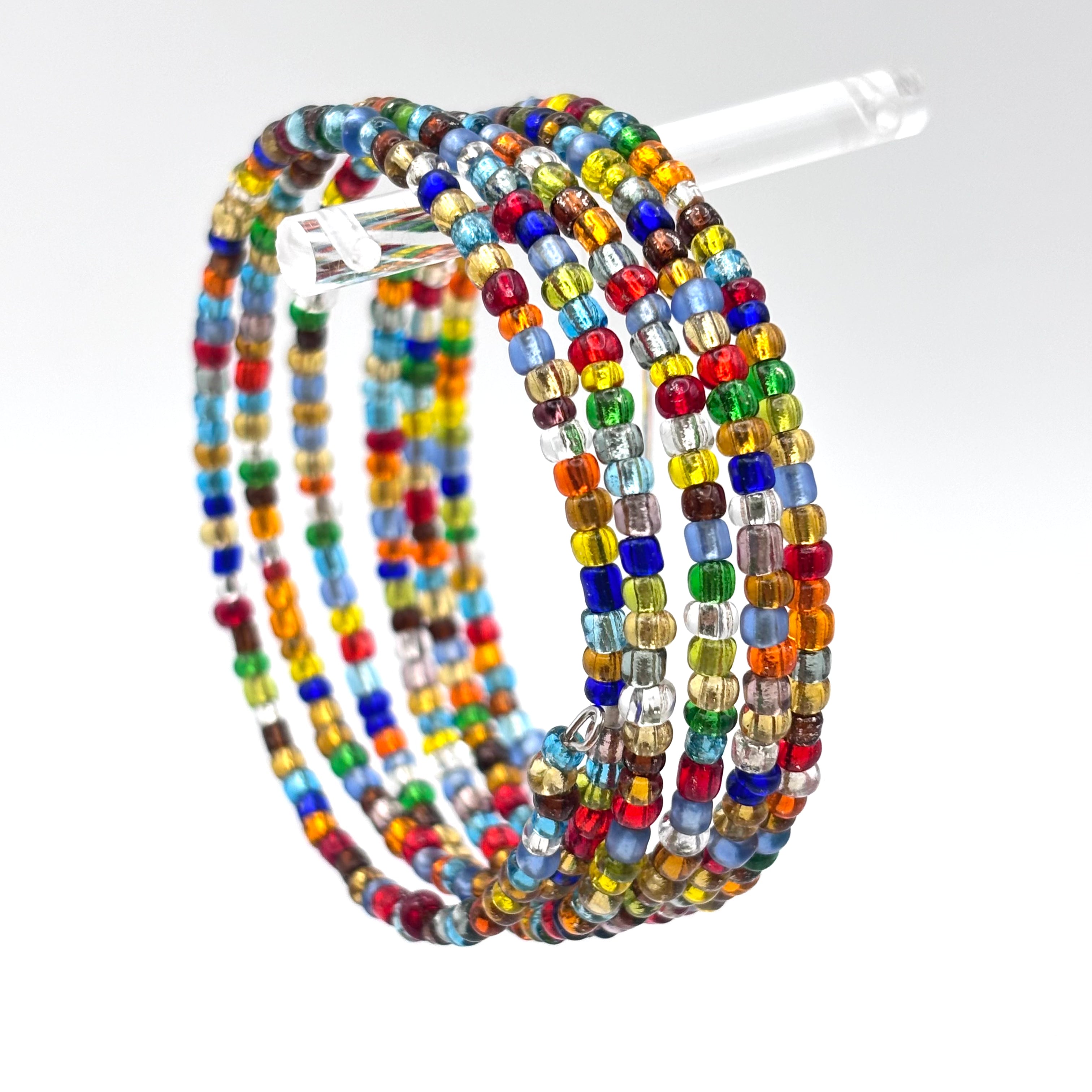 WP07 - PerlenArmband oder Armreif - präsent - Größe L
