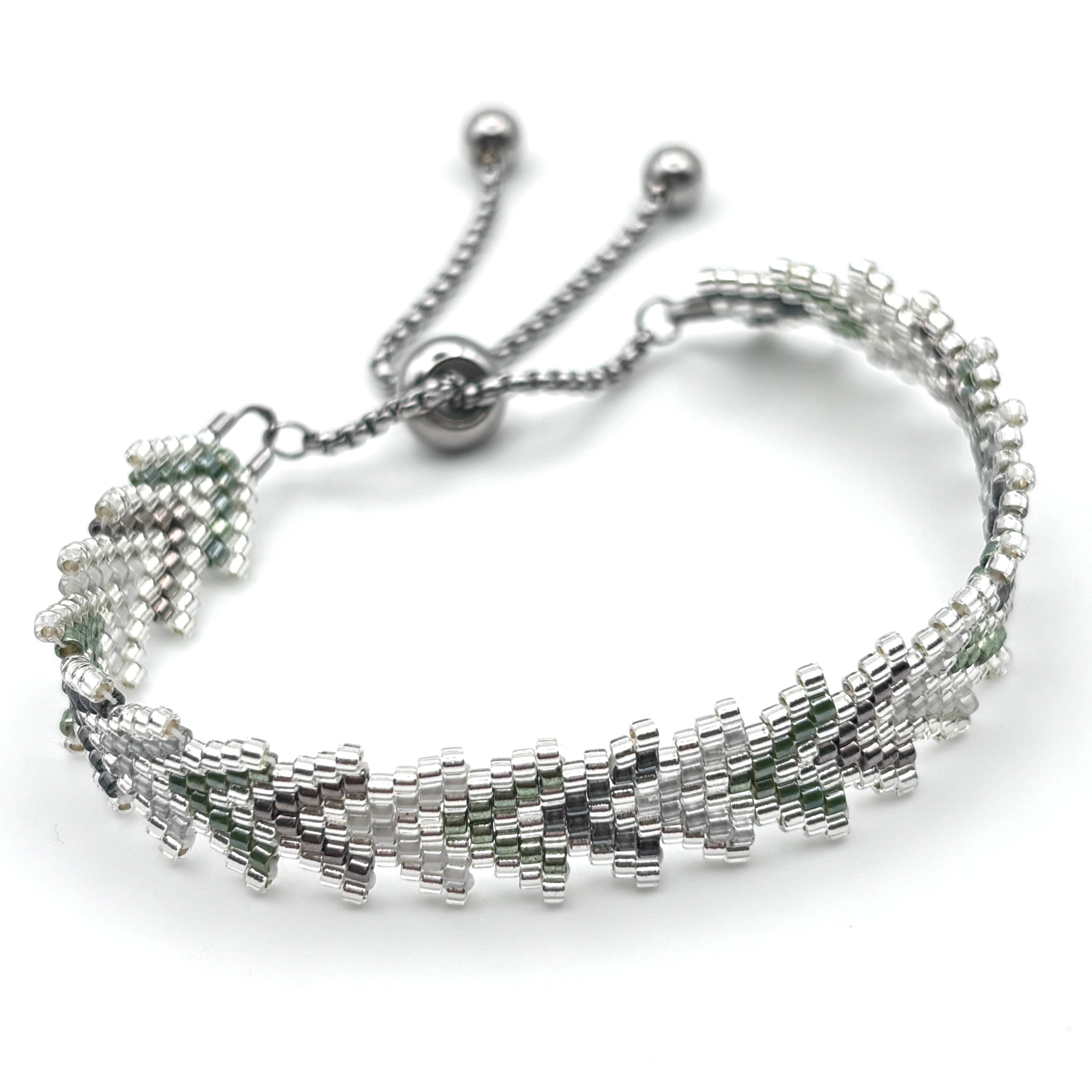 WP07 - PerlenArmband oder Armreif - präsent - Größe L
